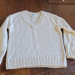 PINK Brand Oversized Knit V-Neck Sweater